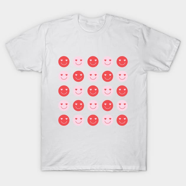 Happy Face Pattern T-Shirt by Sam Pernoski